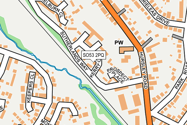 SO53 2PQ map - OS OpenMap – Local (Ordnance Survey)