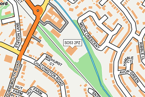 SO53 2PZ map - OS OpenMap – Local (Ordnance Survey)