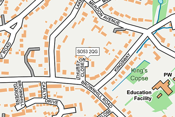 SO53 2QG map - OS OpenMap – Local (Ordnance Survey)