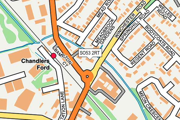 SO53 2RT map - OS OpenMap – Local (Ordnance Survey)