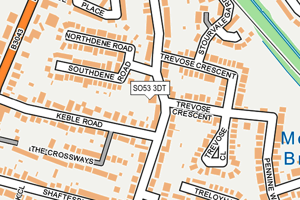 SO53 3DT map - OS OpenMap – Local (Ordnance Survey)