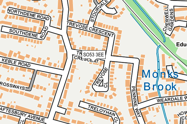 SO53 3EE map - OS OpenMap – Local (Ordnance Survey)