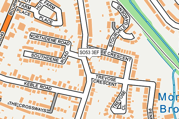 SO53 3EF map - OS OpenMap – Local (Ordnance Survey)