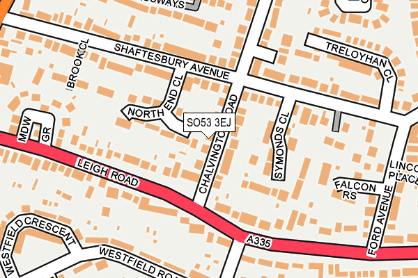 SO53 3EJ map - OS OpenMap – Local (Ordnance Survey)