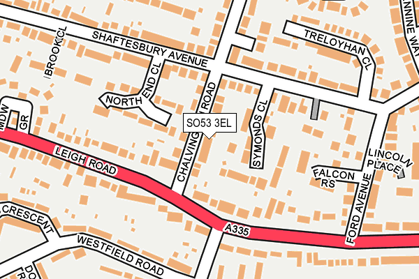 SO53 3EL map - OS OpenMap – Local (Ordnance Survey)