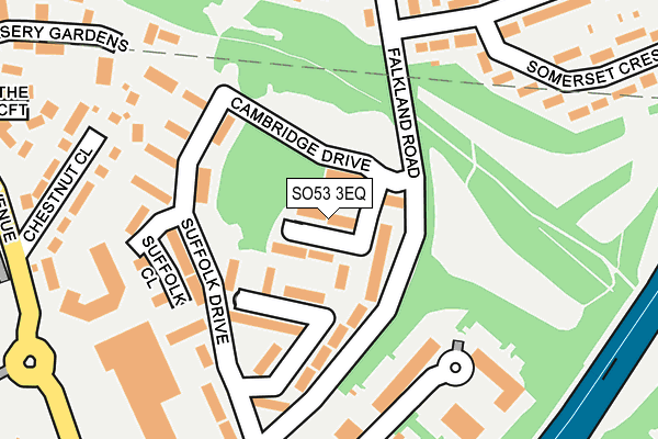 SO53 3EQ map - OS OpenMap – Local (Ordnance Survey)