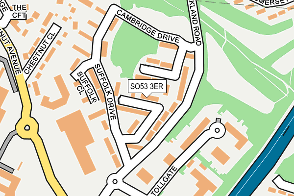 SO53 3ER map - OS OpenMap – Local (Ordnance Survey)