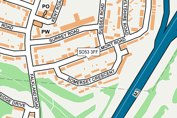 SO53 3FF map - OS OpenMap – Local (Ordnance Survey)