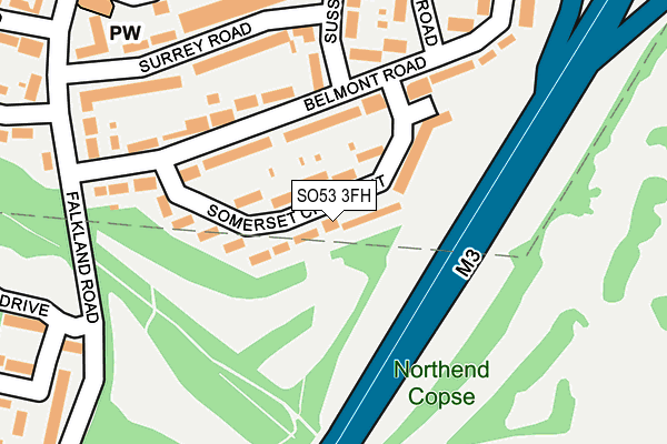 SO53 3FH map - OS OpenMap – Local (Ordnance Survey)