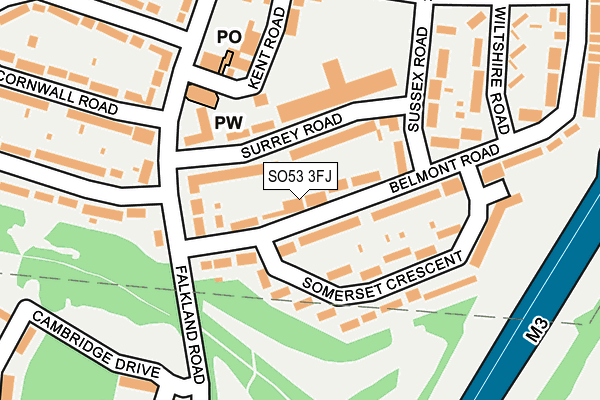 SO53 3FJ map - OS OpenMap – Local (Ordnance Survey)