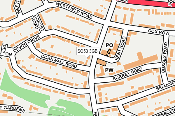 SO53 3GB map - OS OpenMap – Local (Ordnance Survey)