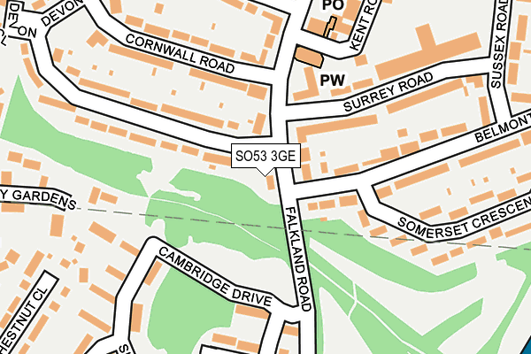 SO53 3GE map - OS OpenMap – Local (Ordnance Survey)