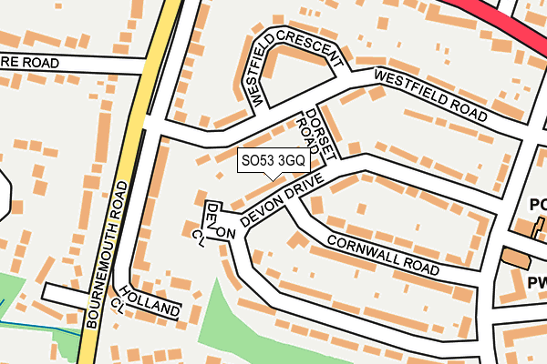 SO53 3GQ map - OS OpenMap – Local (Ordnance Survey)