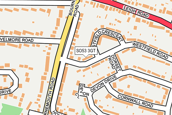 SO53 3GT map - OS OpenMap – Local (Ordnance Survey)