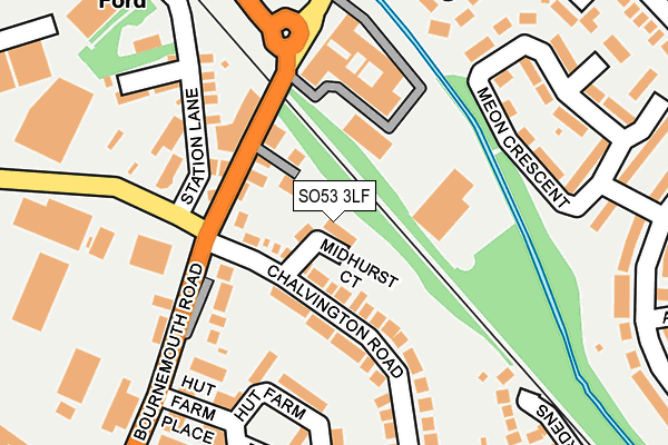 SO53 3LF map - OS OpenMap – Local (Ordnance Survey)