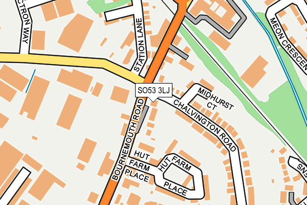 SO53 3LJ map - OS OpenMap – Local (Ordnance Survey)