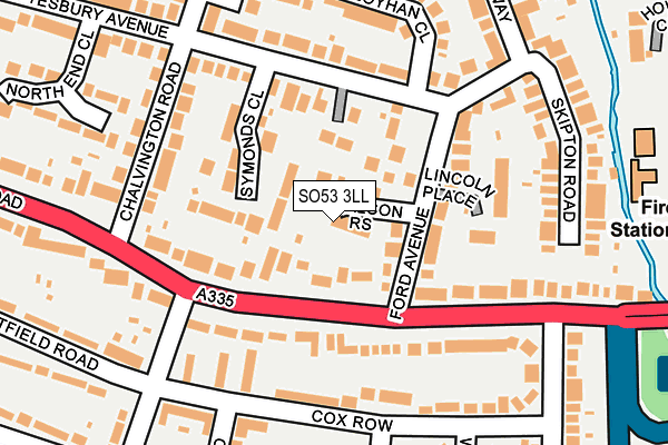 SO53 3LL map - OS OpenMap – Local (Ordnance Survey)