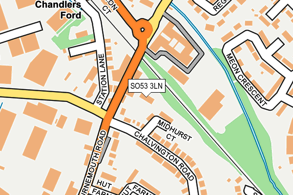 SO53 3LN map - OS OpenMap – Local (Ordnance Survey)