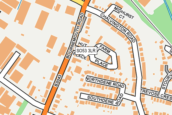 SO53 3LR map - OS OpenMap – Local (Ordnance Survey)