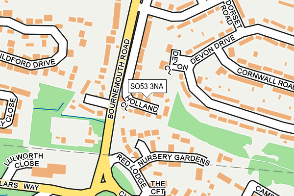 SO53 3NA map - OS OpenMap – Local (Ordnance Survey)