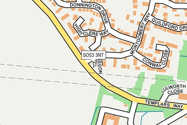 SO53 3NT map - OS OpenMap – Local (Ordnance Survey)