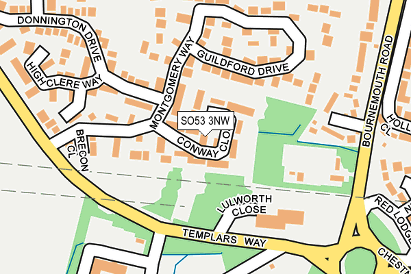 SO53 3NW map - OS OpenMap – Local (Ordnance Survey)