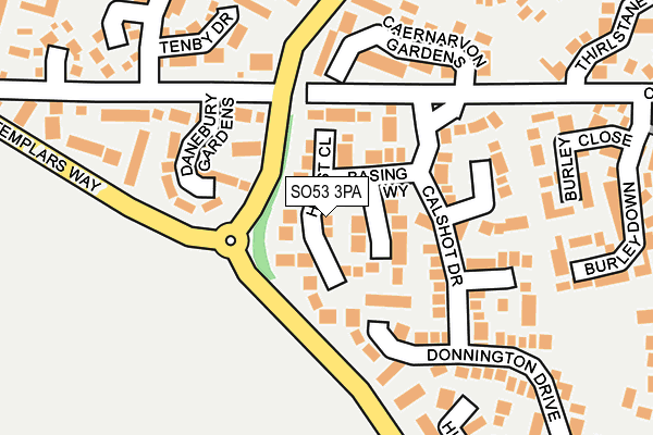 SO53 3PA map - OS OpenMap – Local (Ordnance Survey)