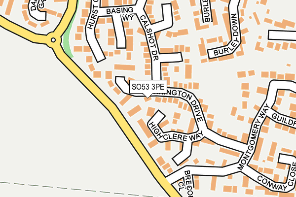 SO53 3PE map - OS OpenMap – Local (Ordnance Survey)