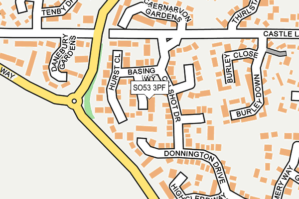 SO53 3PF map - OS OpenMap – Local (Ordnance Survey)