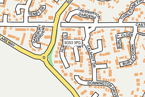 SO53 3PG map - OS OpenMap – Local (Ordnance Survey)