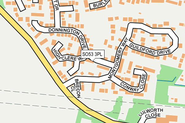 SO53 3PL map - OS OpenMap – Local (Ordnance Survey)