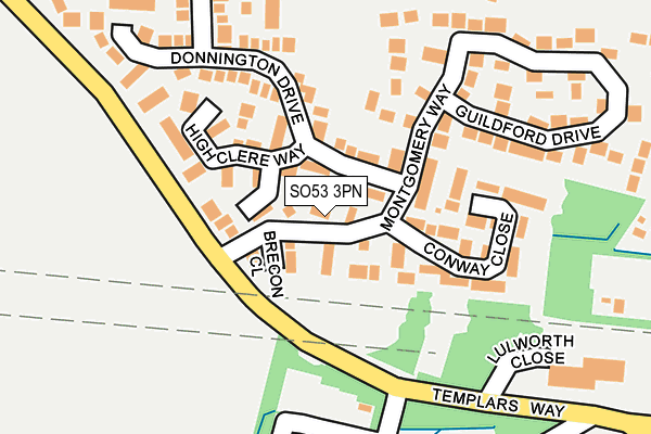 SO53 3PN map - OS OpenMap – Local (Ordnance Survey)