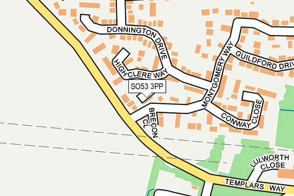 SO53 3PP map - OS OpenMap – Local (Ordnance Survey)