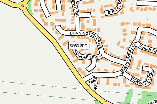 SO53 3PQ map - OS OpenMap – Local (Ordnance Survey)