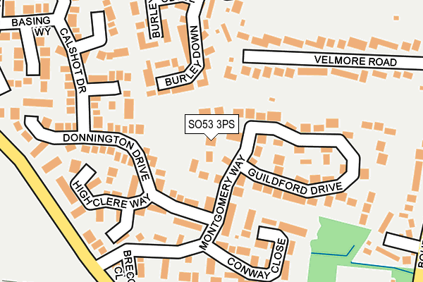 SO53 3PS map - OS OpenMap – Local (Ordnance Survey)