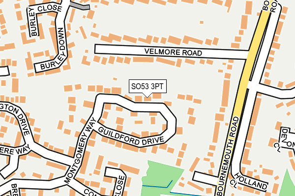 SO53 3PT map - OS OpenMap – Local (Ordnance Survey)