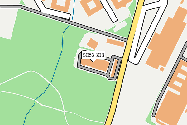 SO53 3QB map - OS OpenMap – Local (Ordnance Survey)