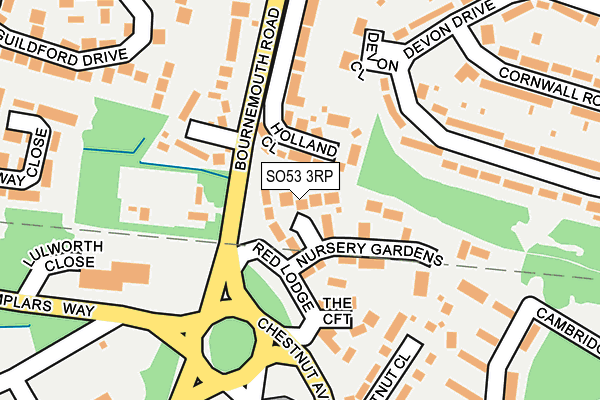 SO53 3RP map - OS OpenMap – Local (Ordnance Survey)