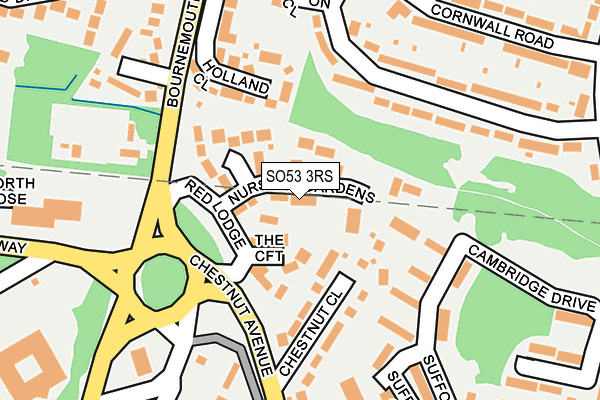 SO53 3RS map - OS OpenMap – Local (Ordnance Survey)