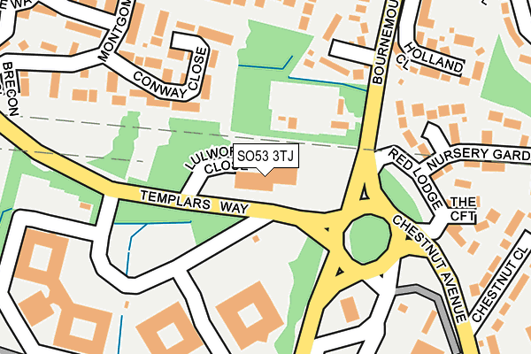 SO53 3TJ map - OS OpenMap – Local (Ordnance Survey)