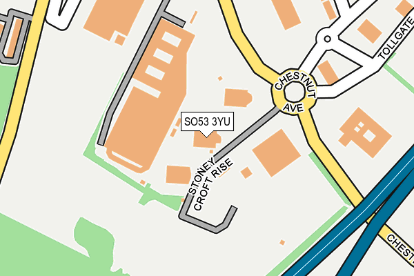 SO53 3YU map - OS OpenMap – Local (Ordnance Survey)