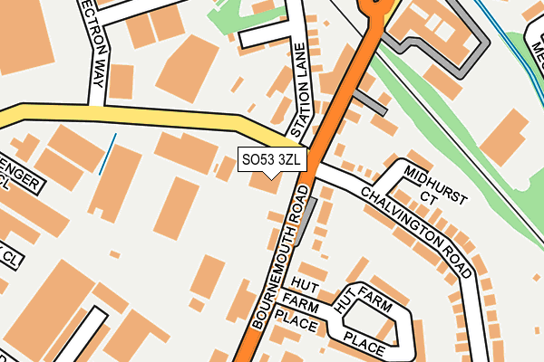 SO53 3ZL map - OS OpenMap – Local (Ordnance Survey)