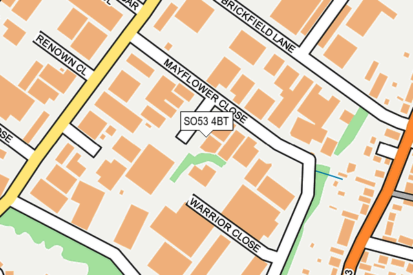 SO53 4BT map - OS OpenMap – Local (Ordnance Survey)