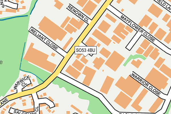 SO53 4BU map - OS OpenMap – Local (Ordnance Survey)