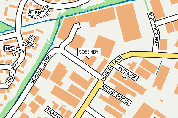 SO53 4BY map - OS OpenMap – Local (Ordnance Survey)