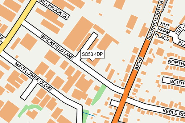 SO53 4DP map - OS OpenMap – Local (Ordnance Survey)