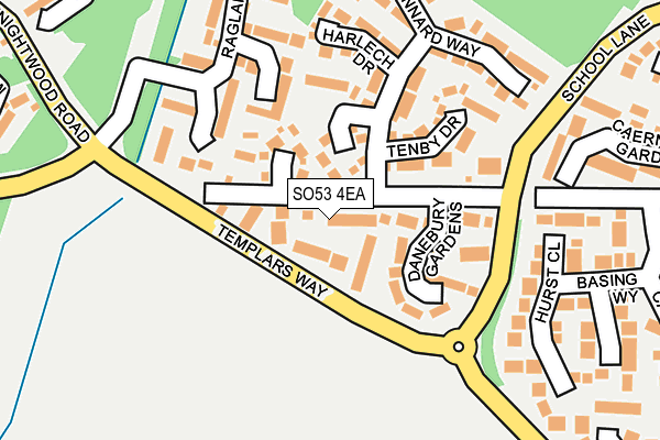 SO53 4EA map - OS OpenMap – Local (Ordnance Survey)