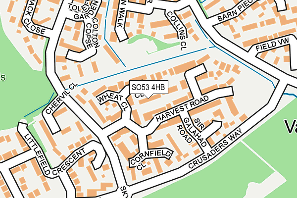 SO53 4HB map - OS OpenMap – Local (Ordnance Survey)