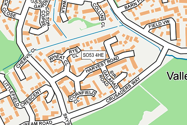 SO53 4HE map - OS OpenMap – Local (Ordnance Survey)