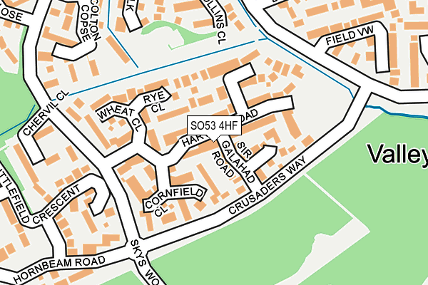 SO53 4HF map - OS OpenMap – Local (Ordnance Survey)